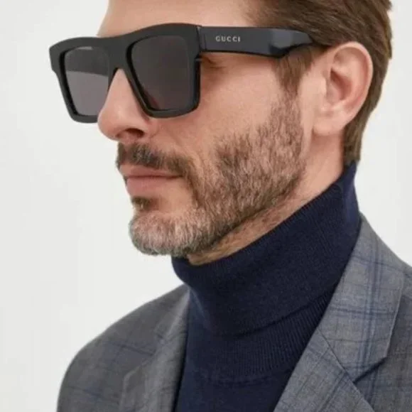 NEW GUCCI GG0962S 009 BLACK GREY SUNGLASSES - Picture 3 of 10